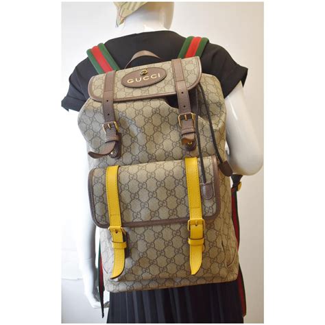 gucci backpack 473869|GUCCI BEIGE SOFT GG SUPREME BACKPACK — Sceptre.